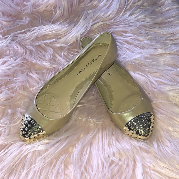 ANTONIO MELANI Shoes - Antonio Melani Gold Flats